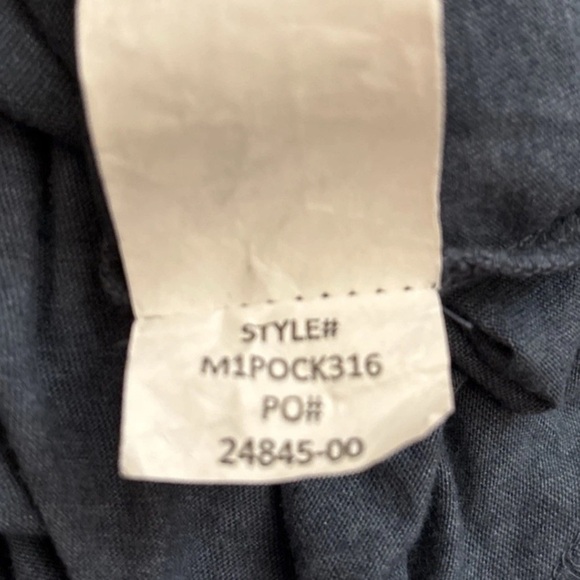 Prana Men's T Shirt XL Denim Blue Short Sleeve Cotton Blend Outdoors Gray Pocket - Picture 6 of 6